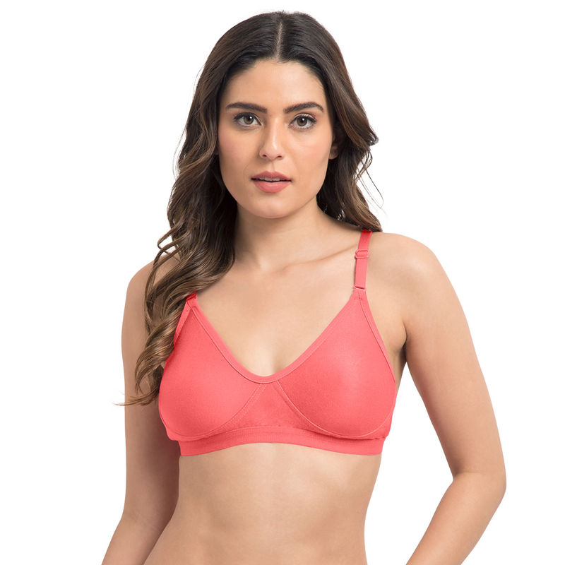 Tweens Sleek Look Non-Padded T-Shirt Bra - Coral (30B)