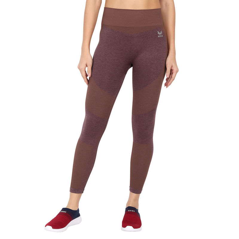 Heka Breathable Dry & Comfort Fit Fulgar Knitted Active Seamless Tights Kelly Wine (S)