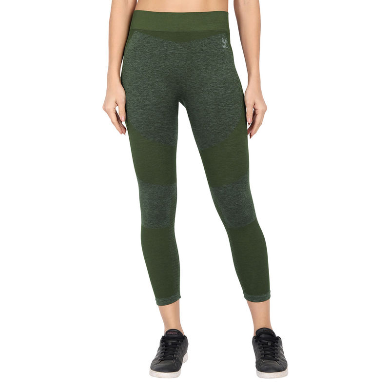 Heka Breathable Dry & Comfort Fit Fulgar Knitted Active Seamless Tights Kelly Green (S)