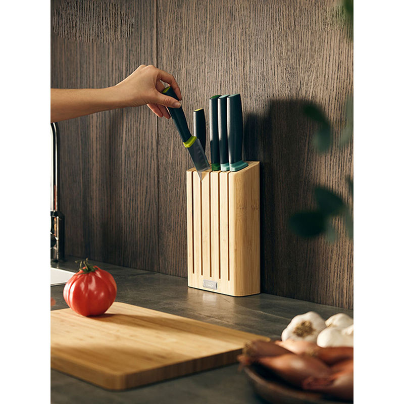 Buy Joseph Joseph Elevate Knives 5 Piece with Slimline Bamboo Block for ThinKitchen Online