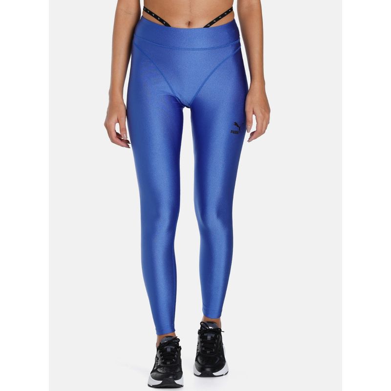 Puma Dare To Womens Blue Leggings (L)