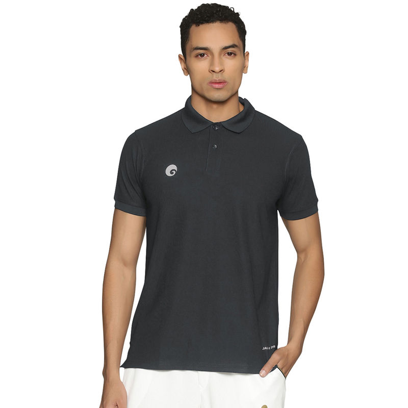 Omtex King Polo T-Shirt With Collar, Half Sleeves Grey For Men (2XL)