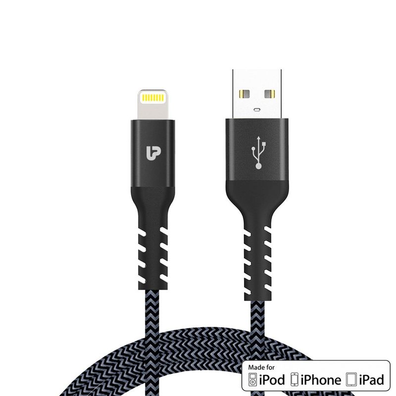 UltraProLink Ul1008 Nylokev+ Mfi Certified 8 Pin Lightning Data Sync   Charging Cable 1.5m