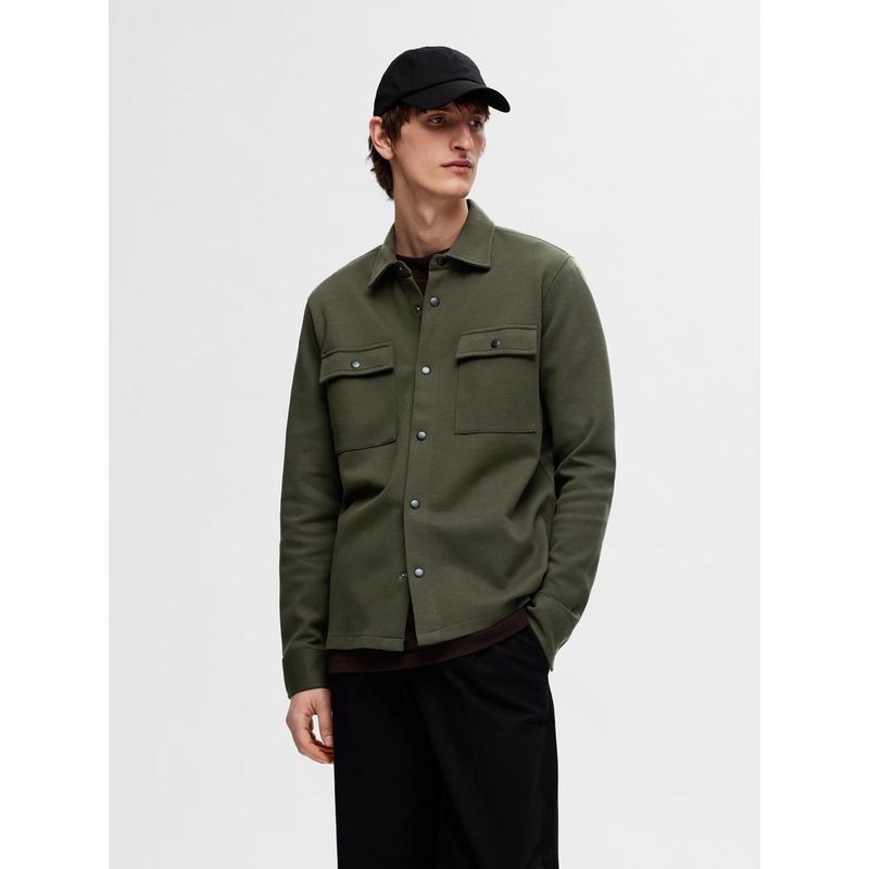 Selected Green Organic Cotton Classic Bomber Jacket (S)