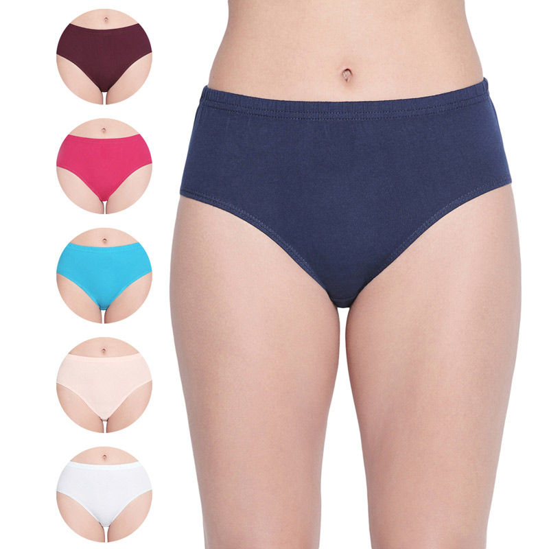 BODYCARE Pack of 6 100% Cotton Classic Panties in E2CD - Multi-Color (L)