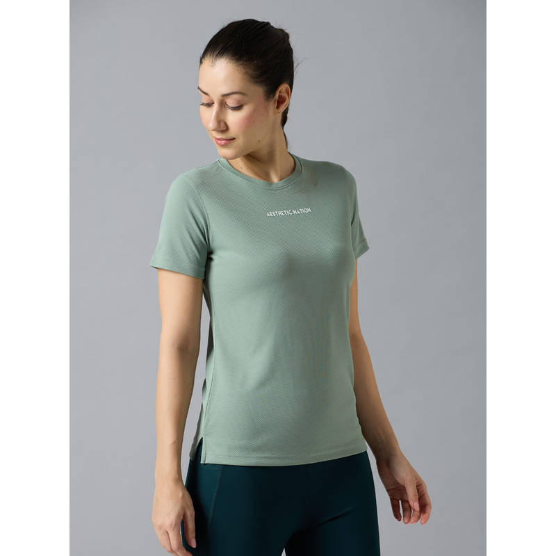 AESTHETIC NATION Green Origin Quick Dry T-Shirt (S)