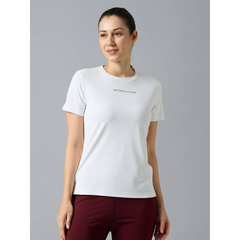 AESTHETIC NATION White Origin Quick Dry T-Shirt (S)