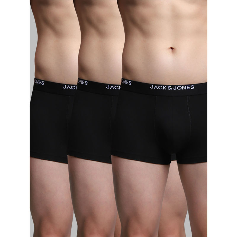 Jack & Jones Jack and Jones Men Solid Trunks (Pack of 3) (L)