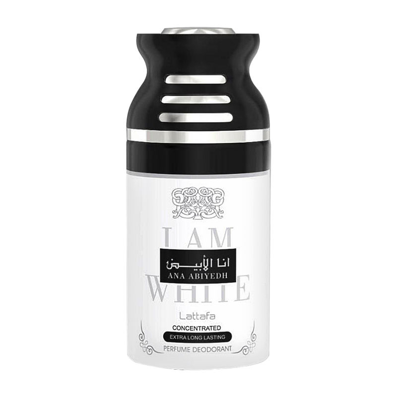 Lattafa Ana Abiyedh I Am White Perfume Deodorant for Men Women