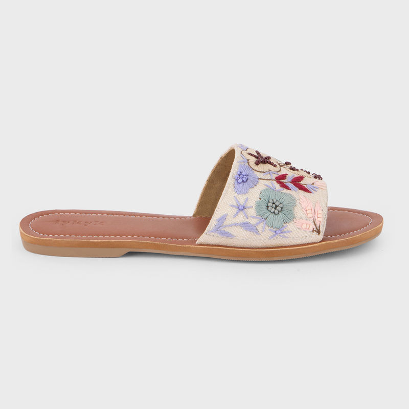 IYKYK by Nykaa Fashion Multi-Color Embroidered Flats (EURO 39)