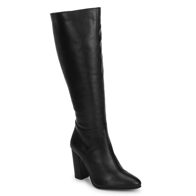Truffle Collection Black Solid Boots (UK 7)