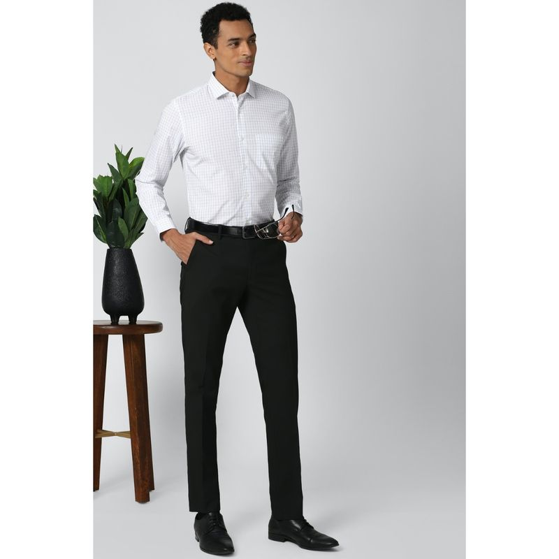 Peter England Men White Slim Fit Formal Shirts (40)
