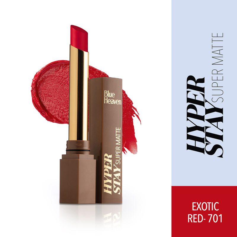 Blue Heaven Hyperstay Super Matte Lipstick - Exotic Red - 701