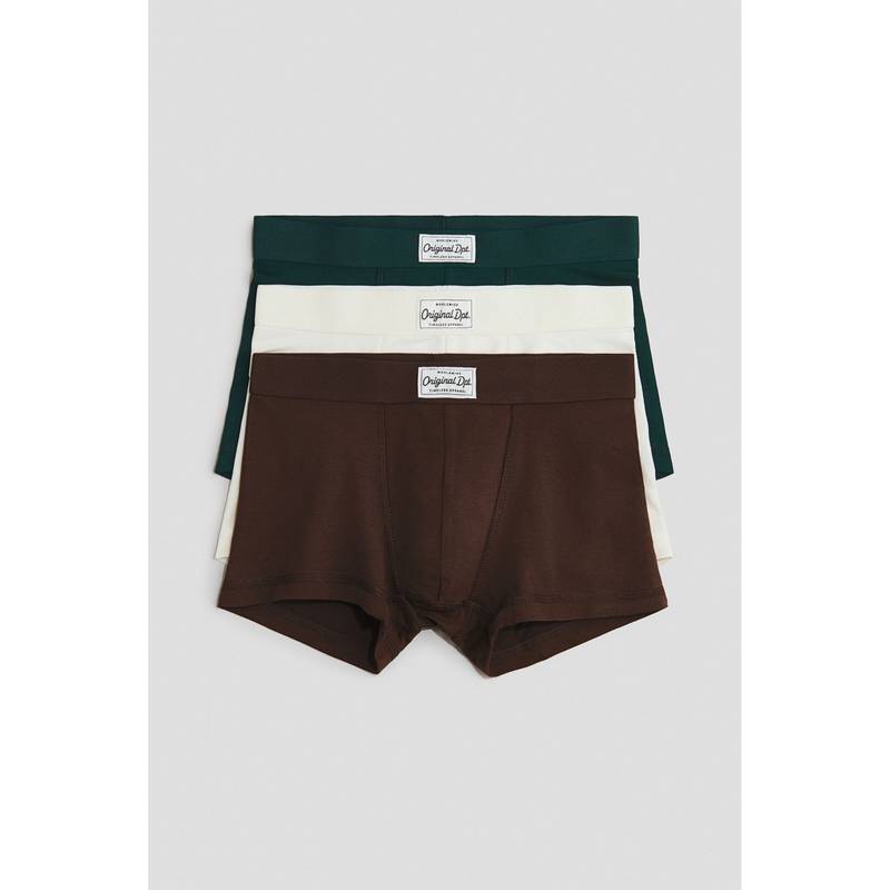 H&M Boys Multi-Color 3-Pack Cotton Trunks (8-10 Years)