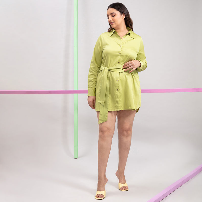 Buy Twenty Dresses By Nykaa Fashion Curve Green Make Your Own Rule