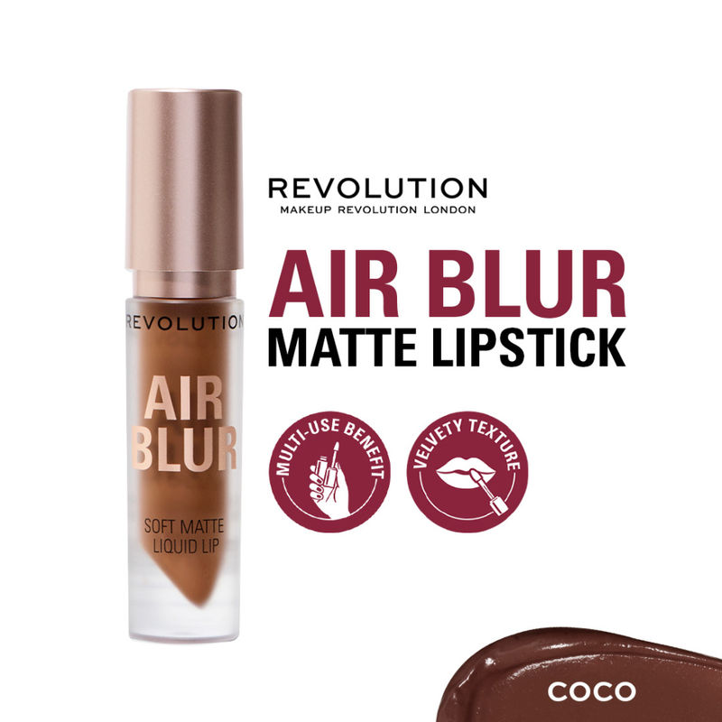Makeup Revolution Air Blur Matte Liquid Lipstick - Coco