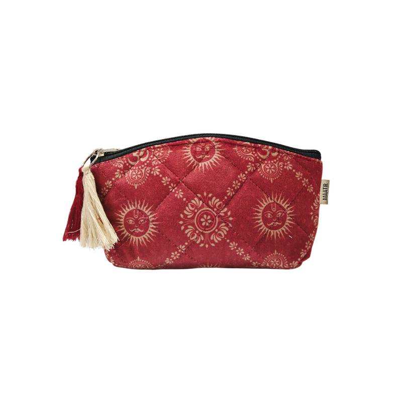 Maatir Velvet Sunglasses Pouch Pop Colours Om Spiritual Design Travel Pouch (M)