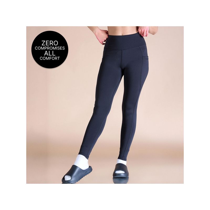 Kica High-Waisted Workout Leggings in Sculpting Stretch Kica SKN Fabric Black (L)