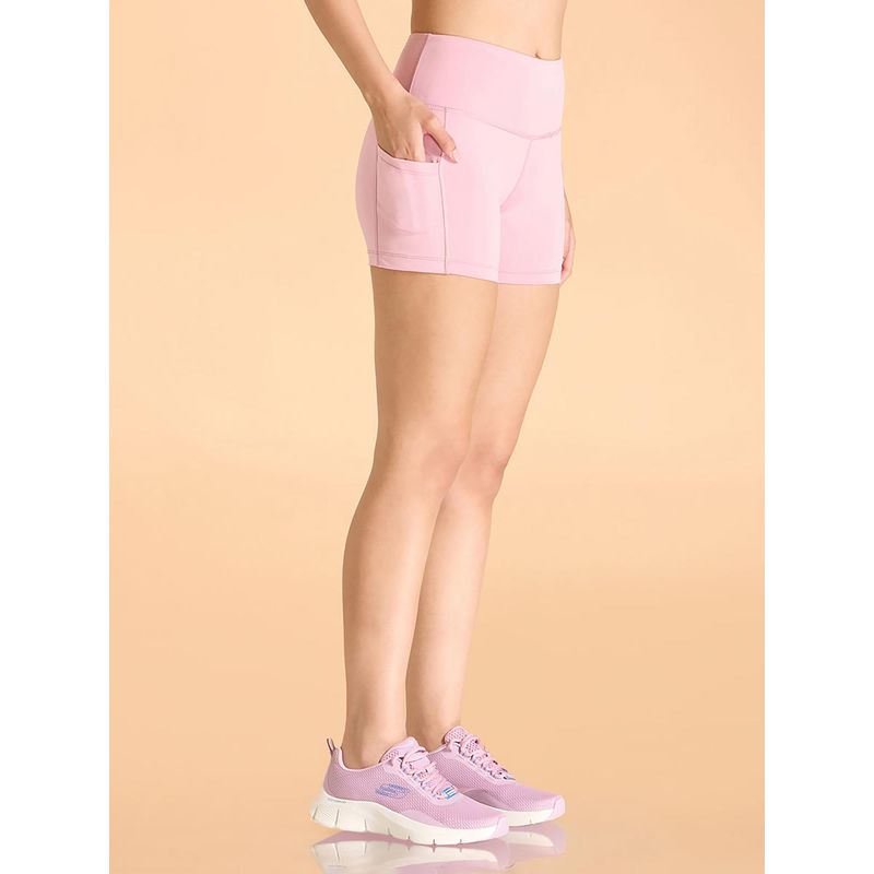 Kica High-Waisted Workout Booty Shorts with Pockets in Kica SKN Fabric Pink (S)