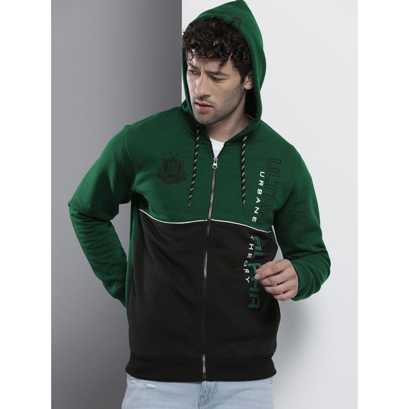 The Indian Garage Co Men Regular Fit Colorblock Hoodies (S)