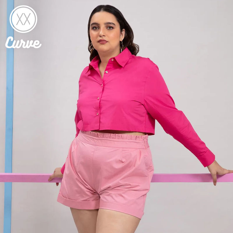 Twenty Dresses By Nykaa Fashion Curve Surrounded By Happy Vibes Short 36