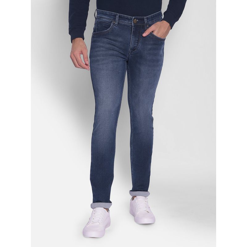 CRIMSOUNE CLUB Mens Skinny Blue Jeans (32)
