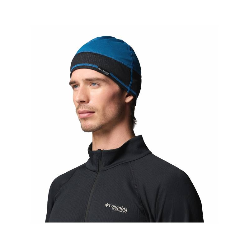 Columbia Unisex Blue Omni-Wick Titanium Winter Sports Beanie (L/XL)