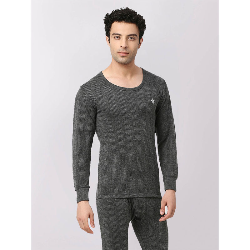 VIP Men Grey Thermal Top (S)