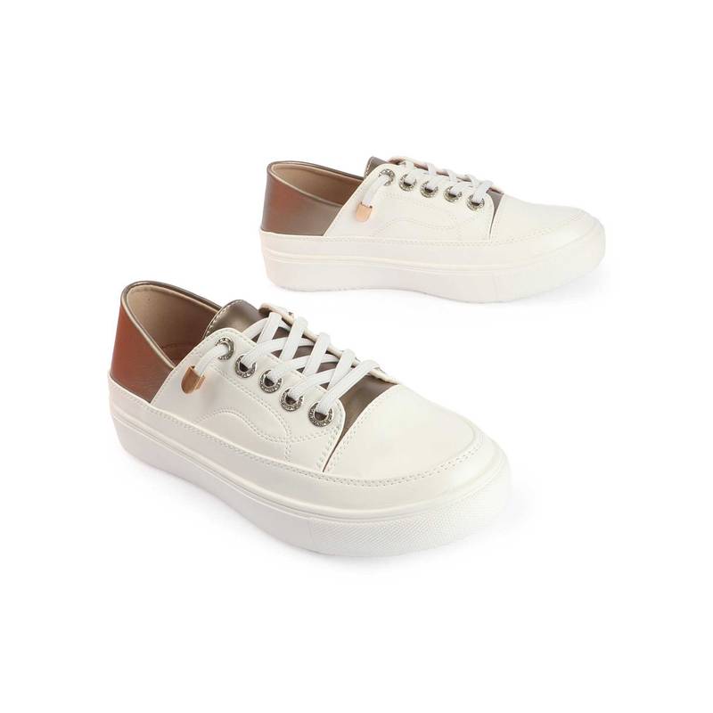 D'Shoe Lounge Platform Ivory Sneakers (EURO 37)