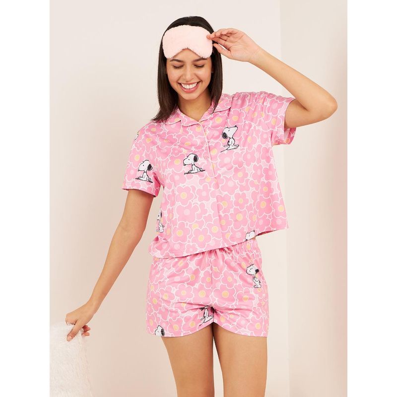 Sweet Dreams Snoopy Blooms Shirt & Shorts (Set of 2) (XL)