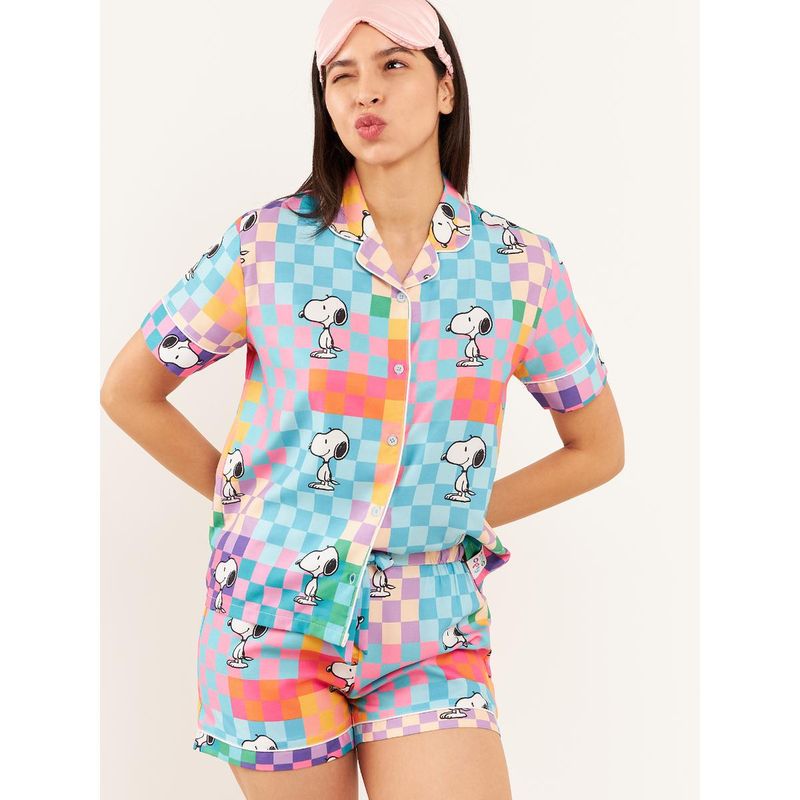 Sweet Dreams Snoopy Pixels Shirt & Shorts (Set of 2) (XL)