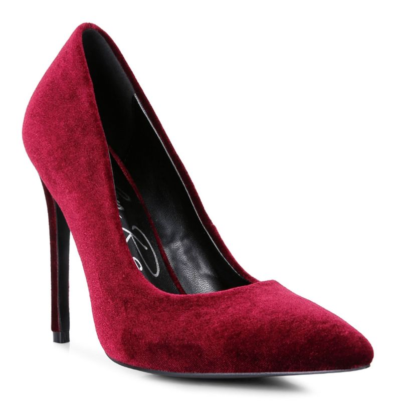burgundy pumps