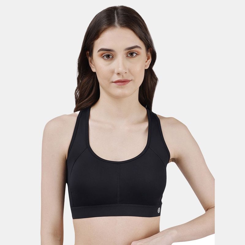 SOIE Women Low Impact Removable Pads Non Wired Sports Bra (L)