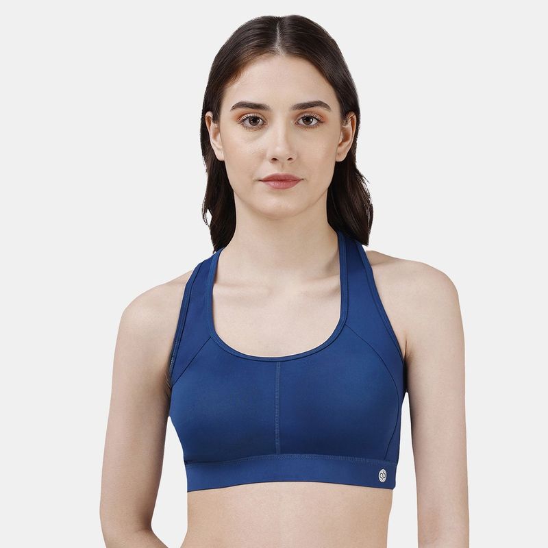 SOIE Women Low Impact Removable Pads Non Wired Sports Bra (XL)