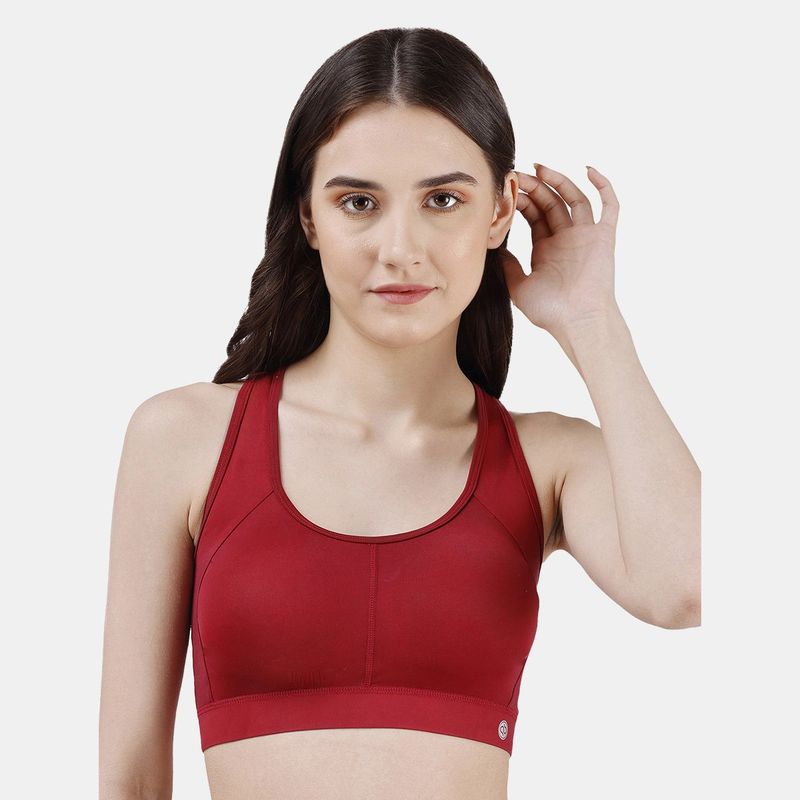 SOIE Women Low Impact Removable Pads Non Wired Sports Bra (2XL)