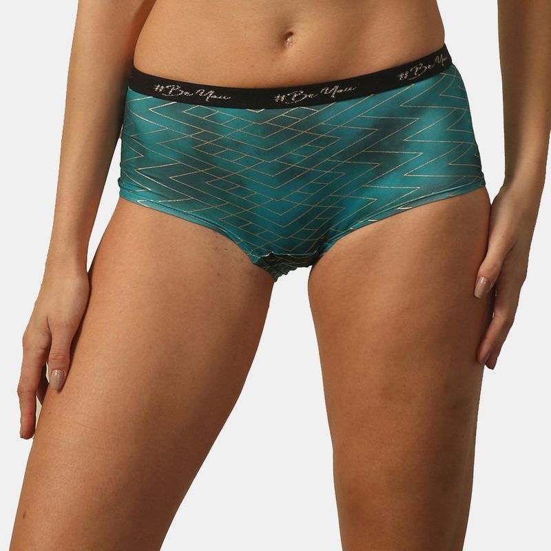 SOIE Women High Rise Full Coverage Printed Boyshorts (XL)