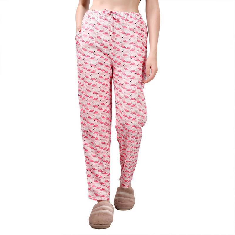 SOIE Women Printed Pyjama with pockets (M)