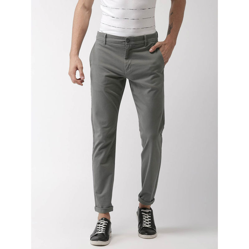 Buy Levi's Men Grey 512 Slim Tapered Chinos Online