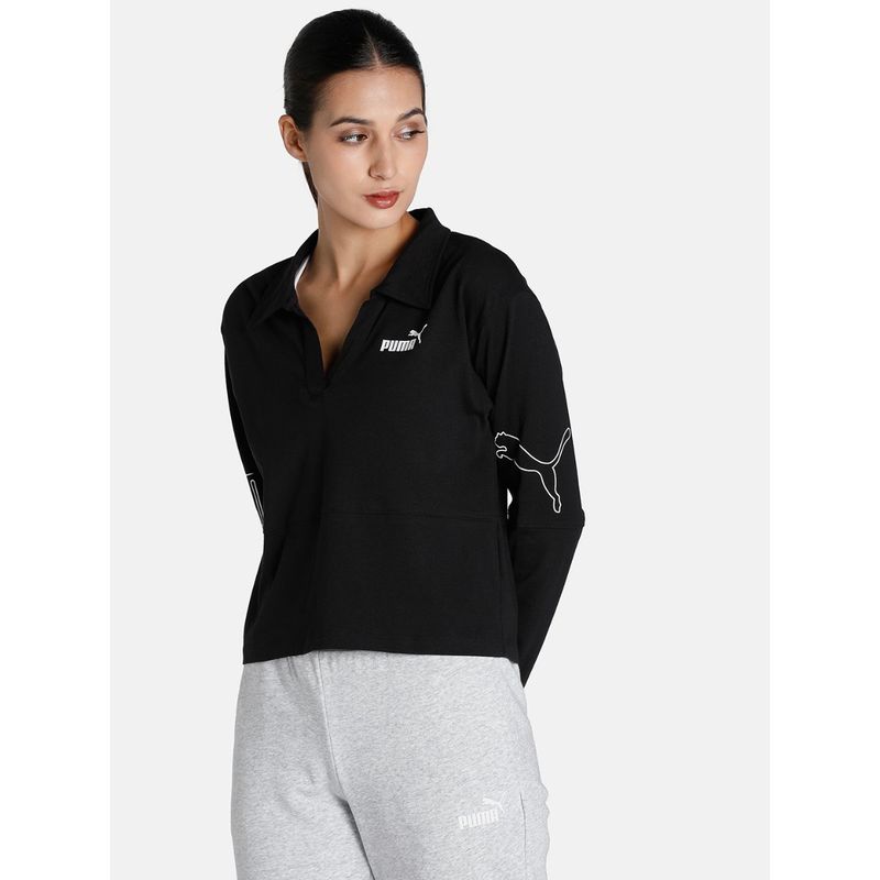 Puma Power Colorblock Womens Black Tshirt Buy Puma Power Colorblock