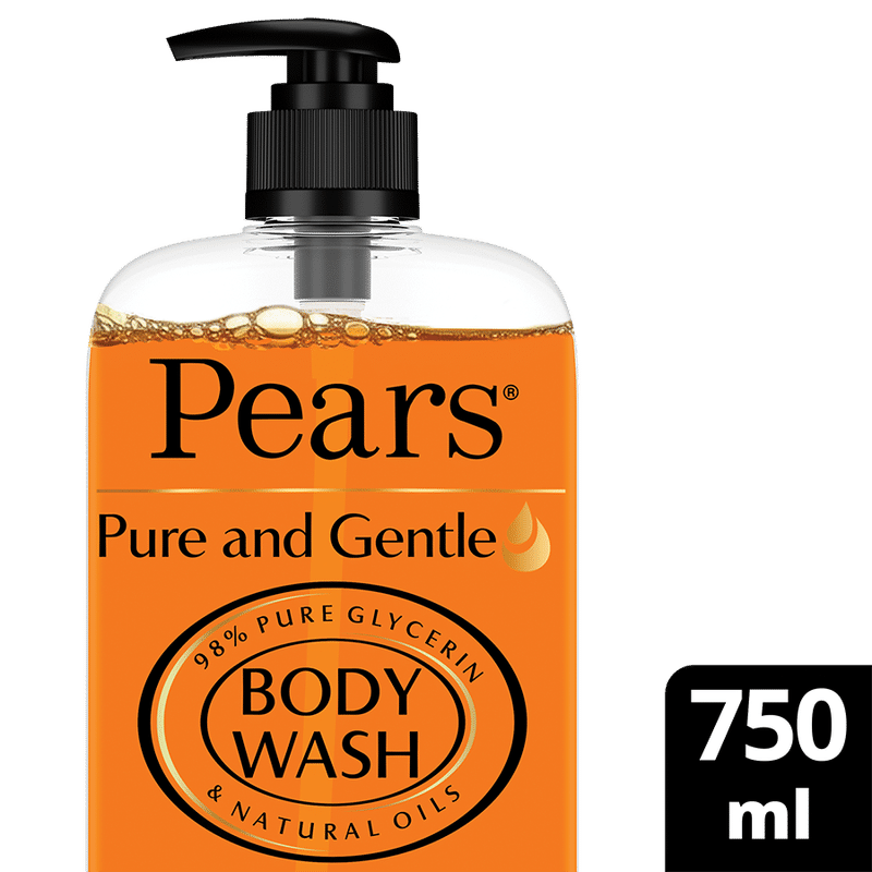 Pears Pure & Gentle Pure Glycrerin & Natural Oils 100% Soap Free (Body wash)