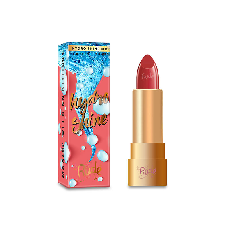 Rude Cosmetics Hydro Shine Moisturizing Lipstick - Scarlet