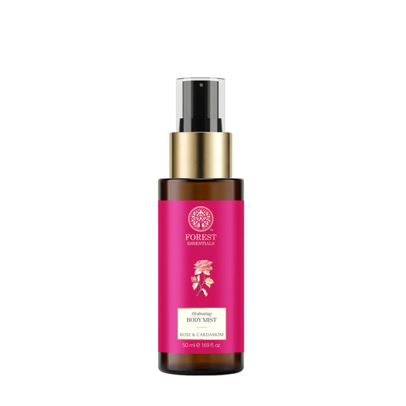 Forest Essentials Body Mist Rose & Cardamom - Long Lasting & Intense