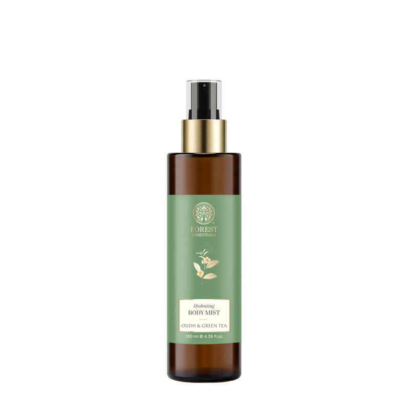Forest Essentials Body Mist Oudh & Green Tea - Long Lasting & Intense