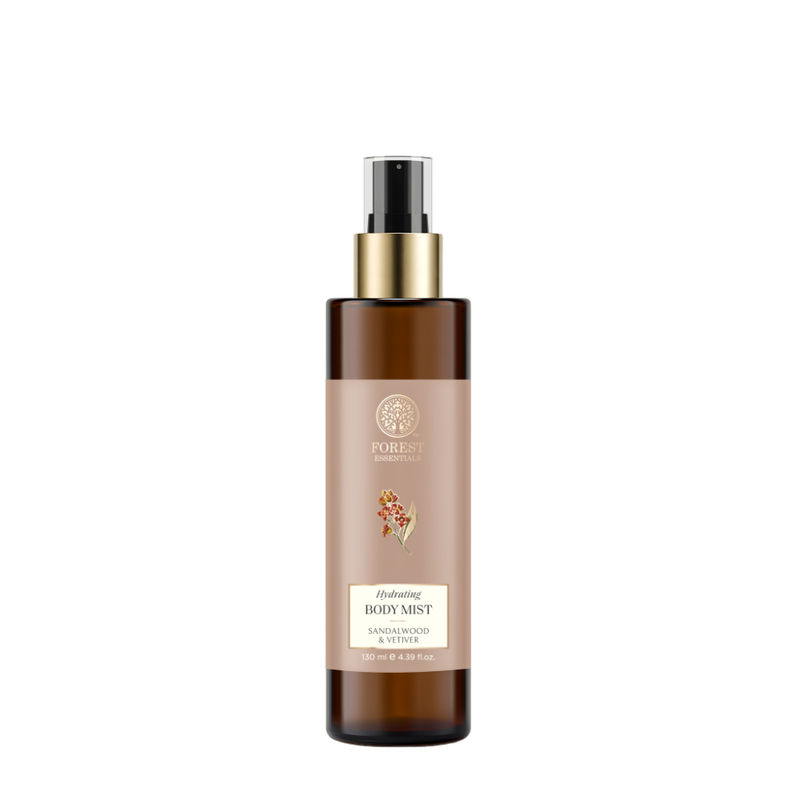 Forest Essentials Body Mist Sandalwood & Vetiver - Long Lasting & Intense