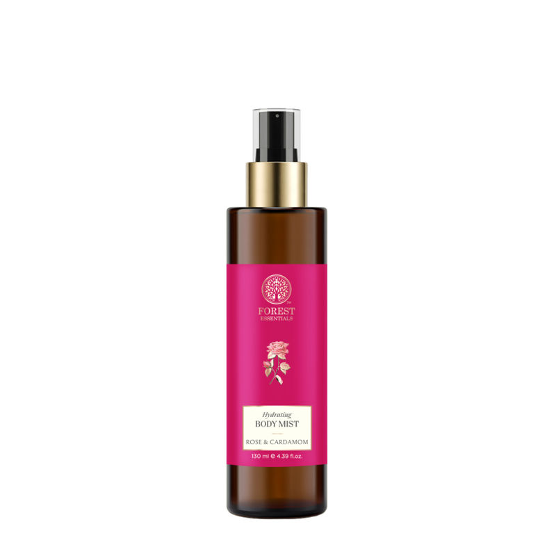 Forest Essentials Body Mist Rose & Cardamom - Long Lasting & Intense