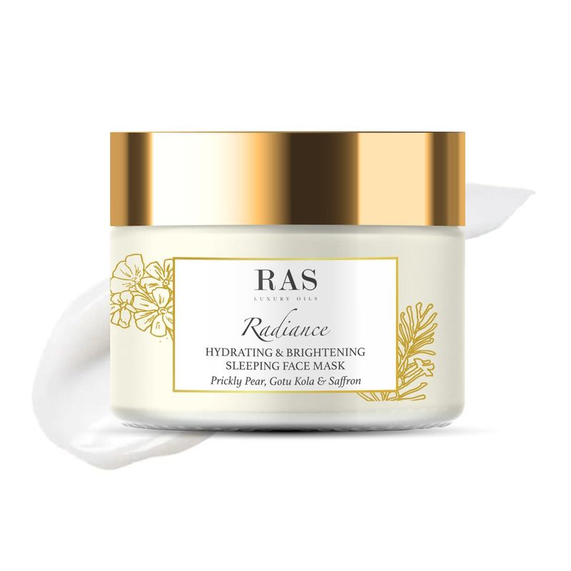 RAS Luxury Oils Radiance Hydrating & Brightening Sleeping Gel Face Mask with Aloe vera gel