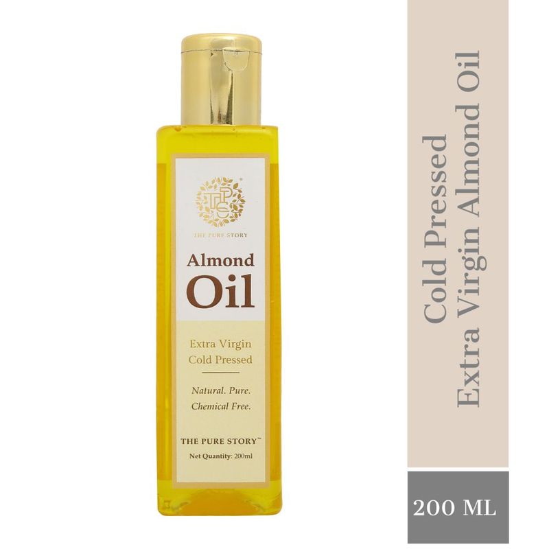 The Pure Story Natural Cold Pressed Almond Oil for Hair & All body parts