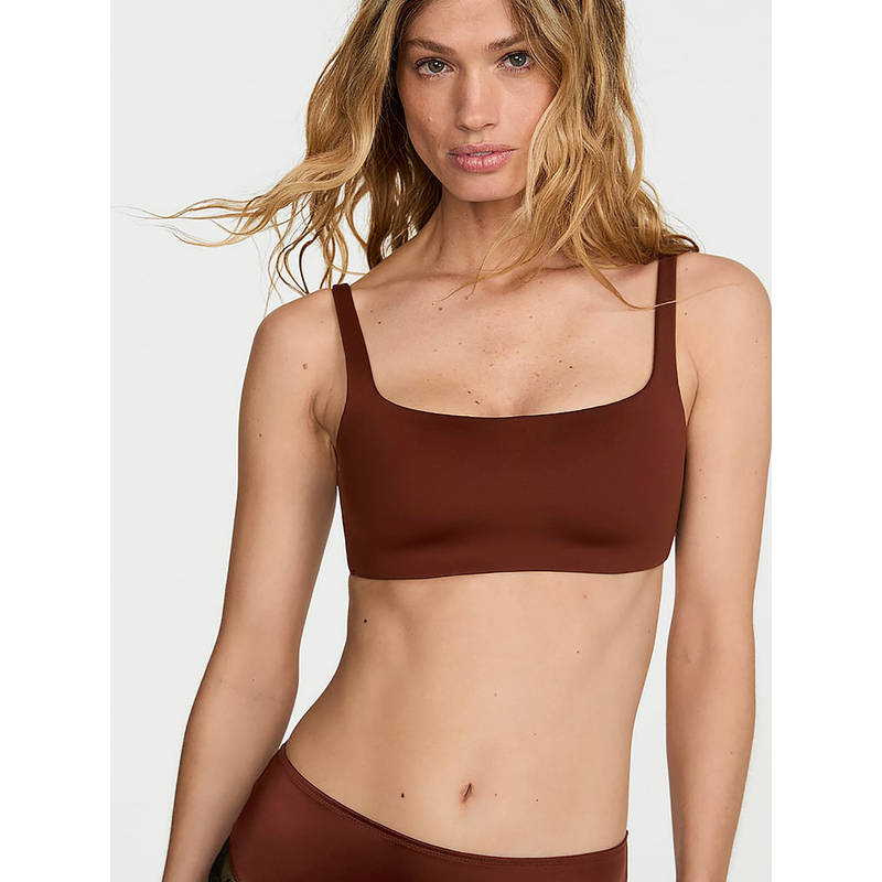 Victoria's Secret Luxe Contour Scoop Lightly Lined Bra Brown (XS)