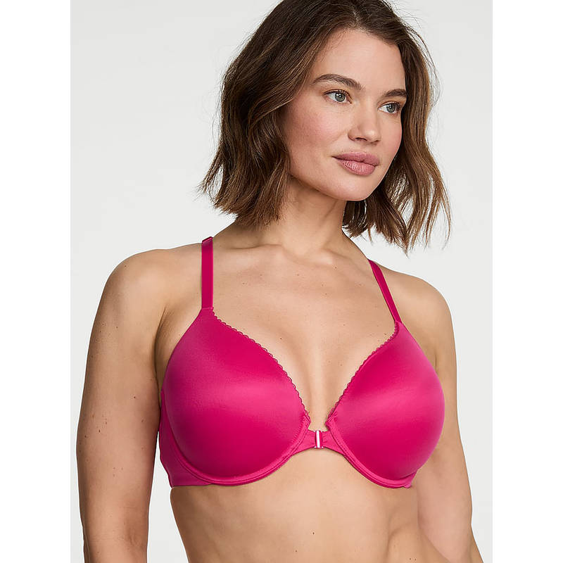 Victoria's Secret Lightly Lined Lace Racerback Full-Coverage Bra Pink (36C)