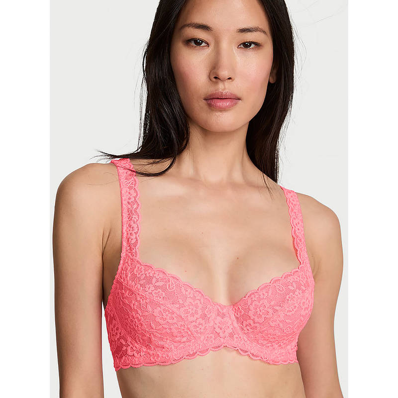 Victoria's Secret Lacie Unlined Balconette Bra Pink (32DD)